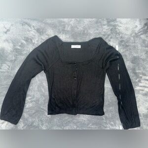 Lucky Brand Black Cardigan